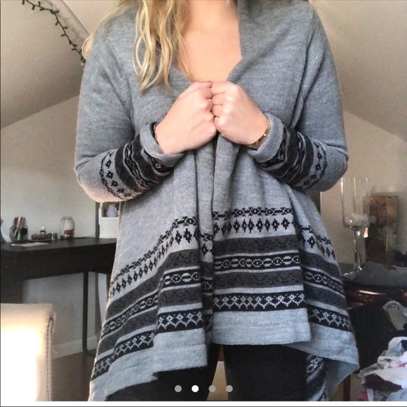 Grey Chunky Cardigan - Picture 2 of 4